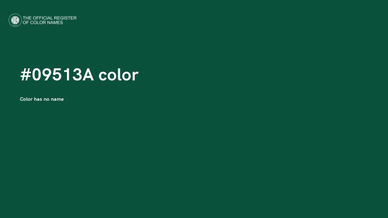#09513A color image