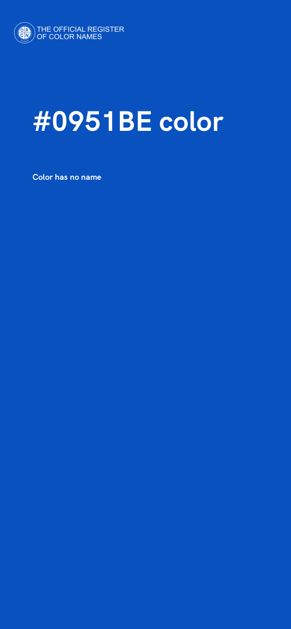 #0951BE color image