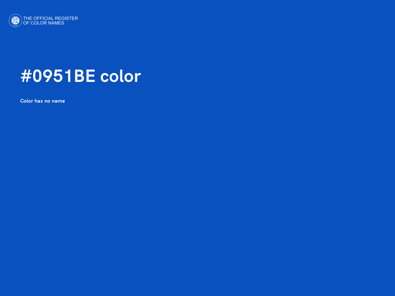 #0951BE color image