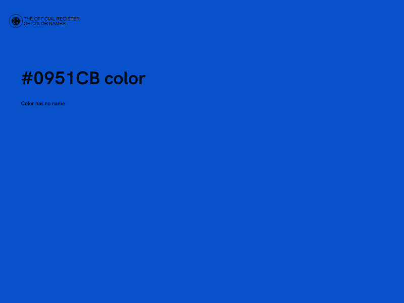 #0951CB color image