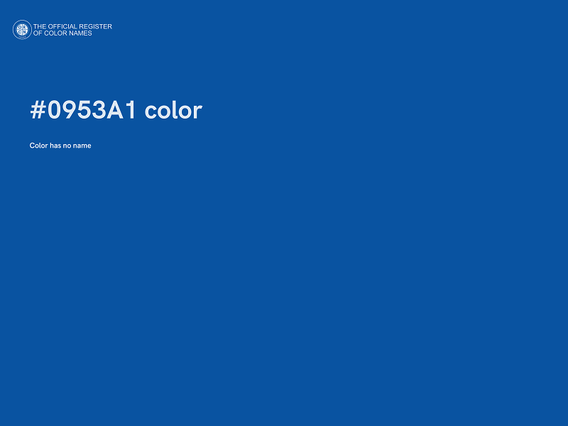 #0953A1 color image