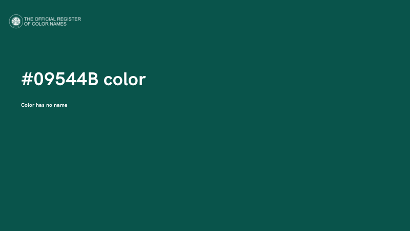 #09544B color image