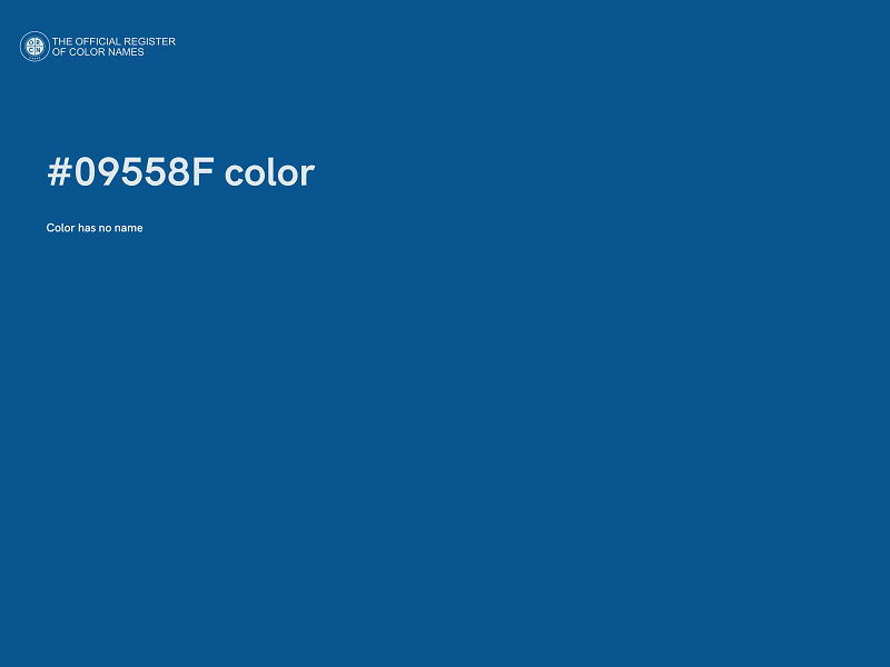 #09558F color image