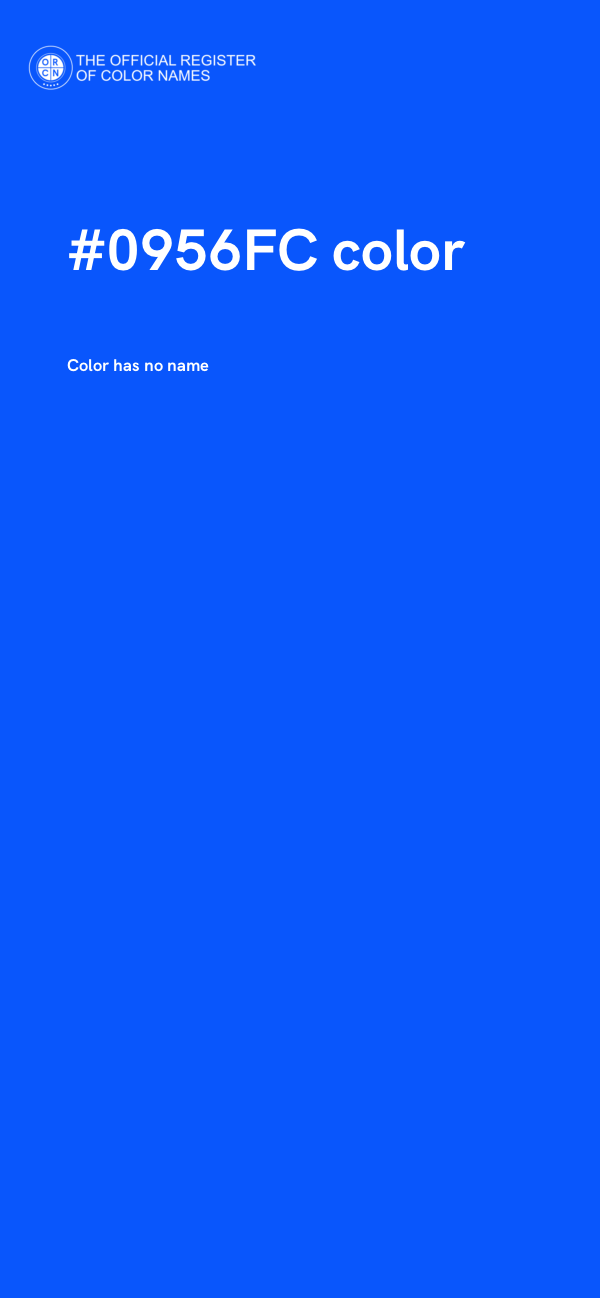 #0956FC color image
