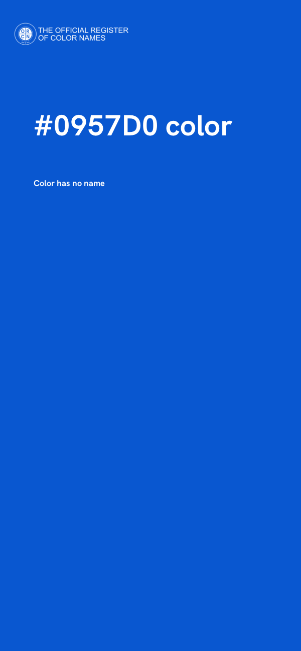 #0957D0 color image