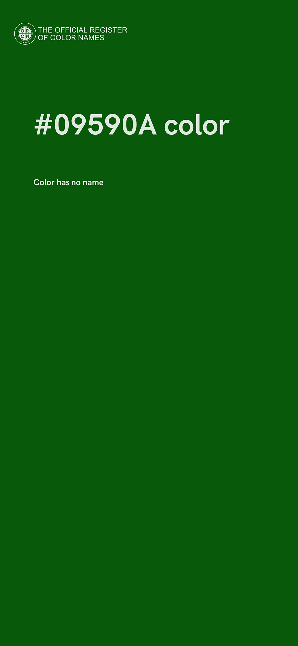 #09590A color image