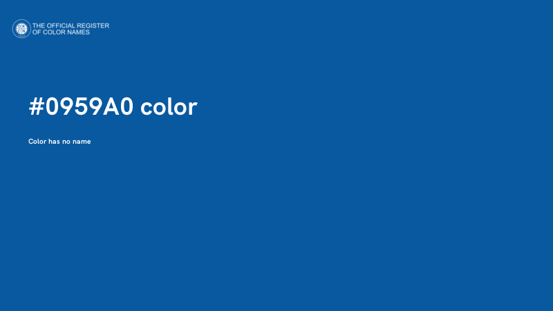 #0959A0 color image