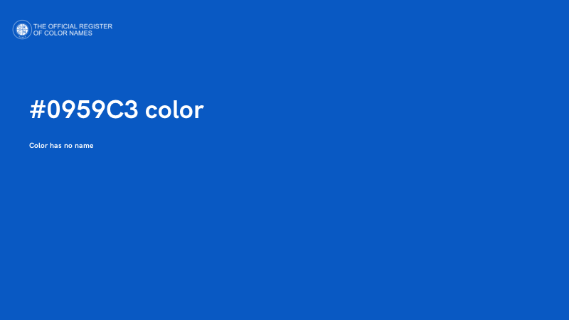 #0959C3 color image