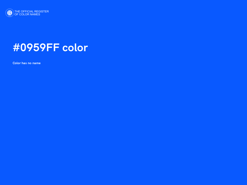 #0959FF color image