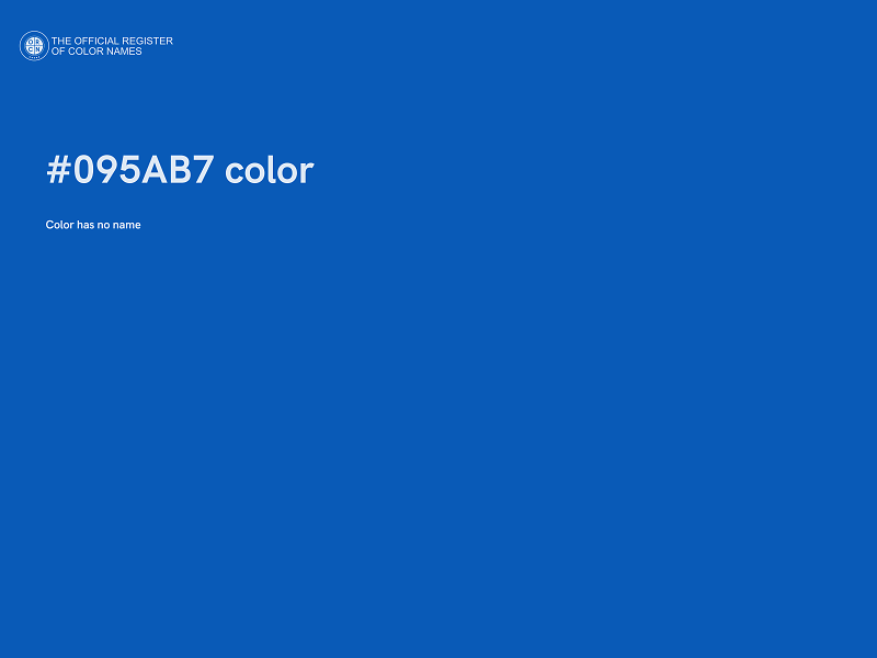 #095AB7 color image