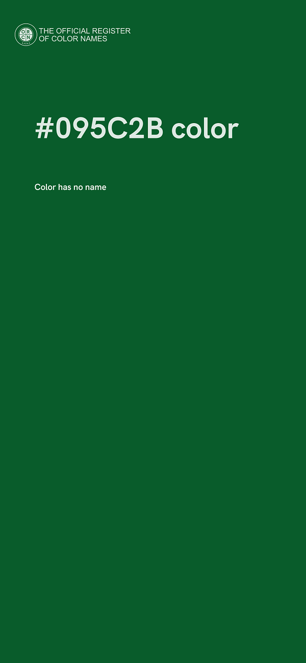 #095C2B color image