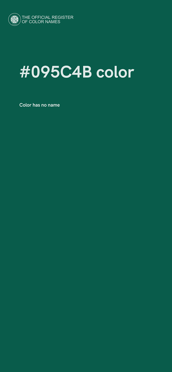 #095C4B color image