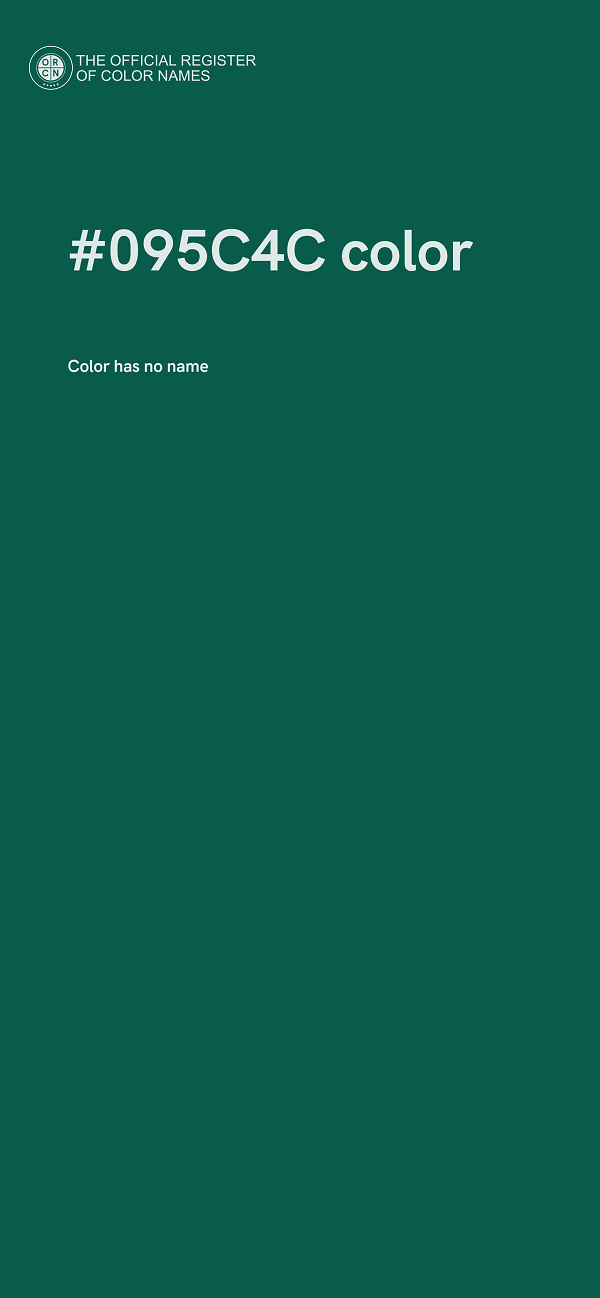 #095C4C color image