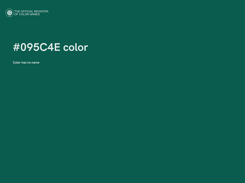 #095C4E color image