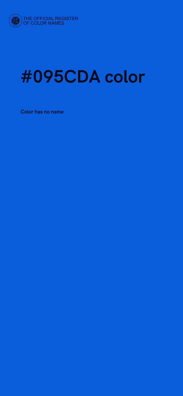 #095CDA color image