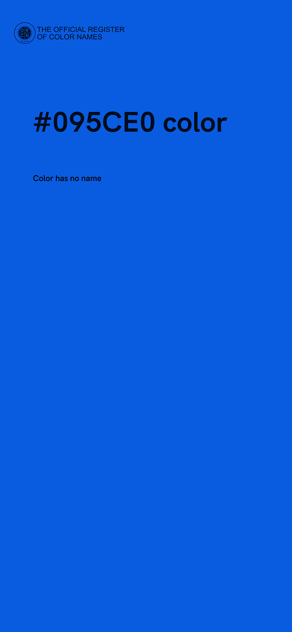 #095CE0 color image