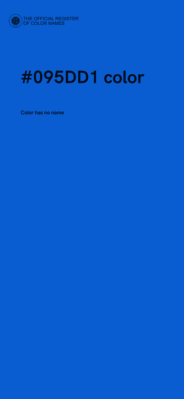 #095DD1 color image