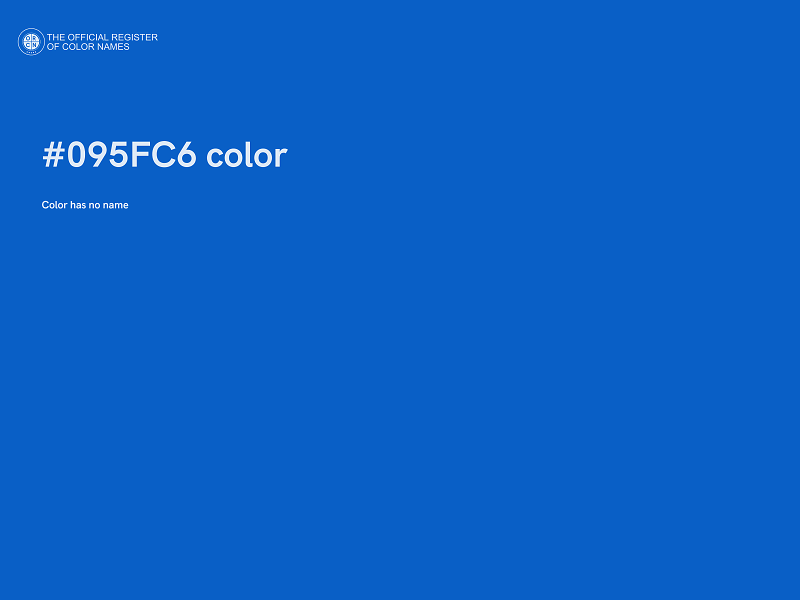 #095FC6 color image