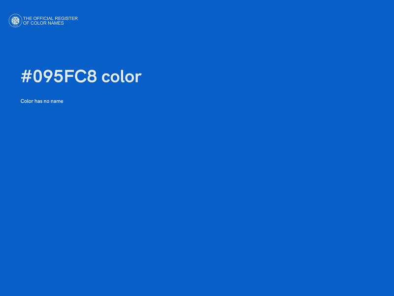 #095FC8 color image