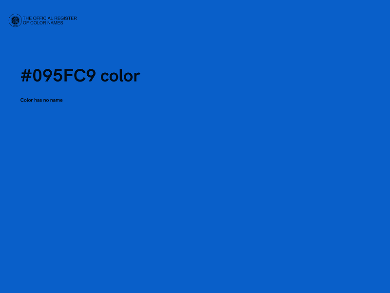 #095FC9 color image