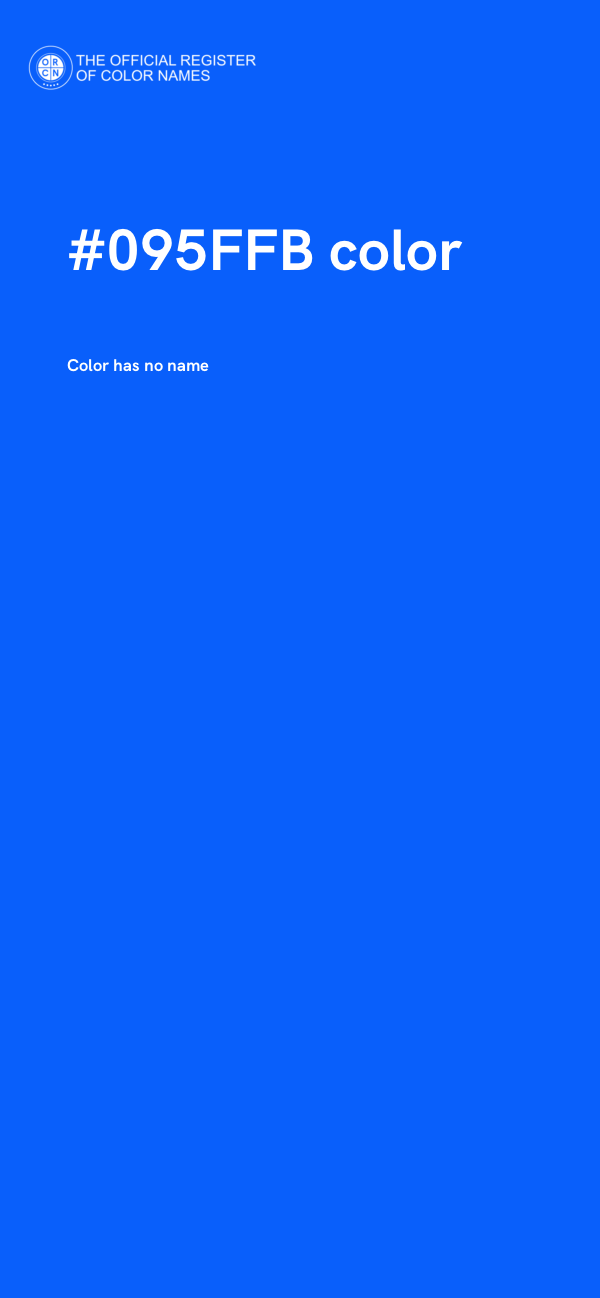 #095FFB color image