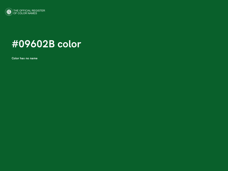 #09602B color image
