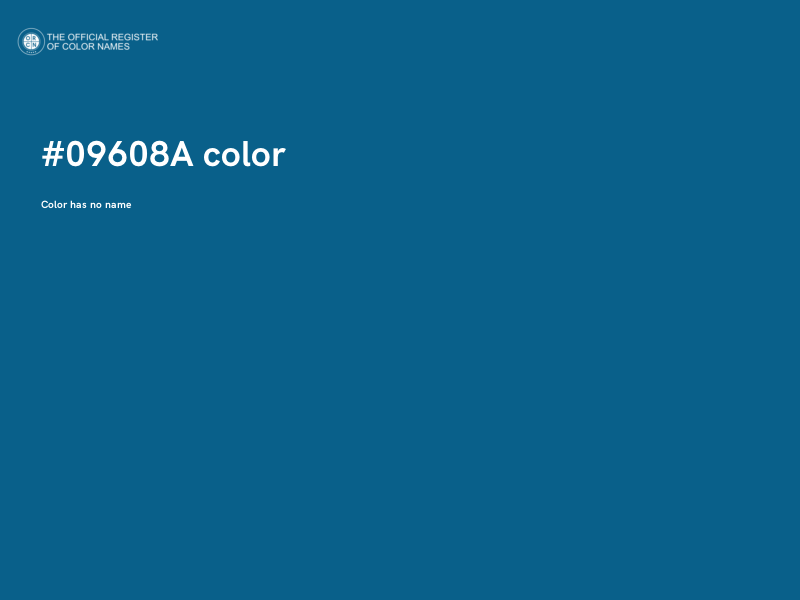 #09608A color image