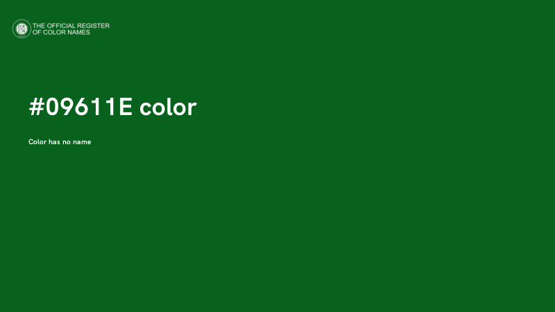 #09611E color image