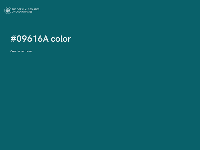 #09616A color image