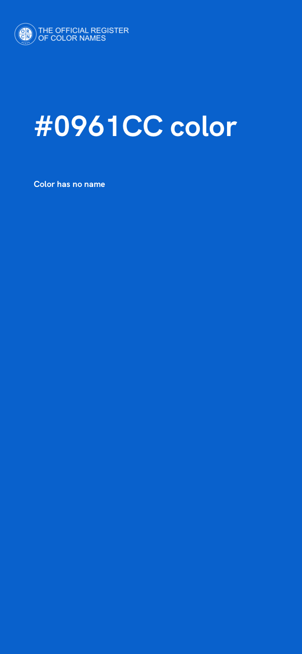 #0961CC color image