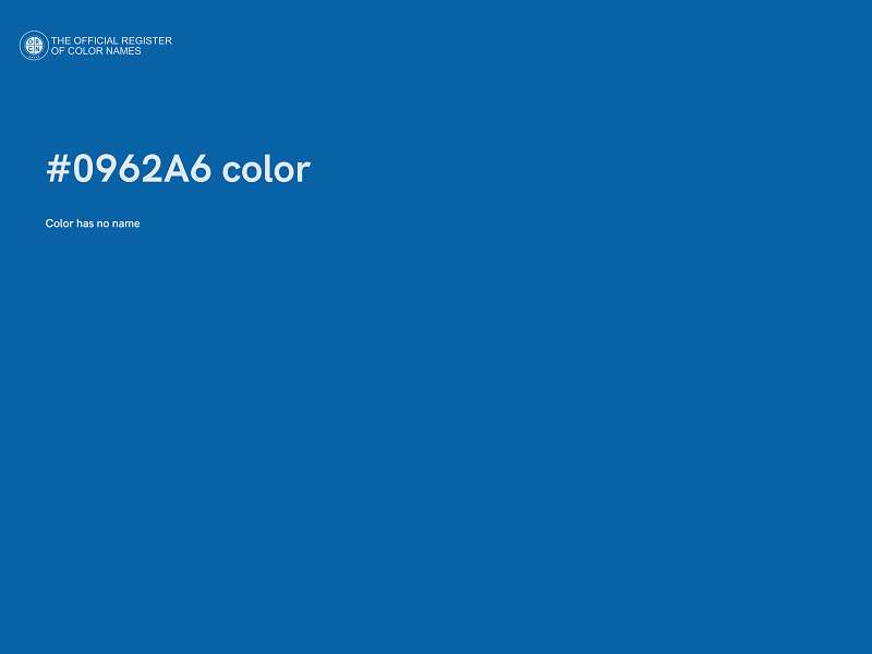 #0962A6 color image