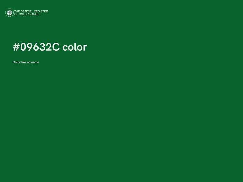 #09632C color image
