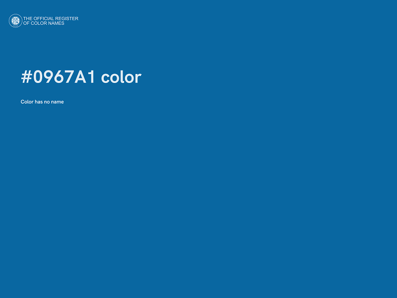 #0967A1 color image