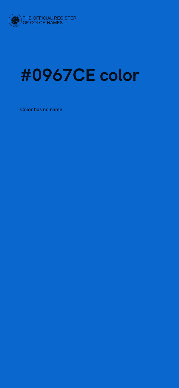 #0967CE color image