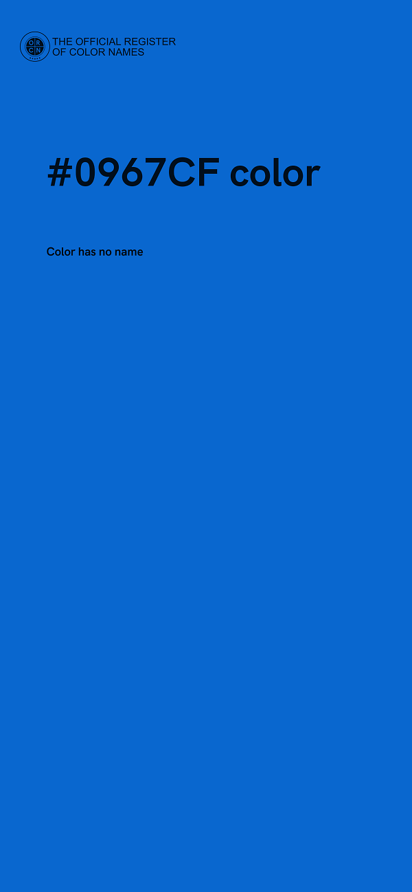 #0967CF color image