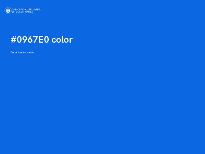 #0967E0 color image