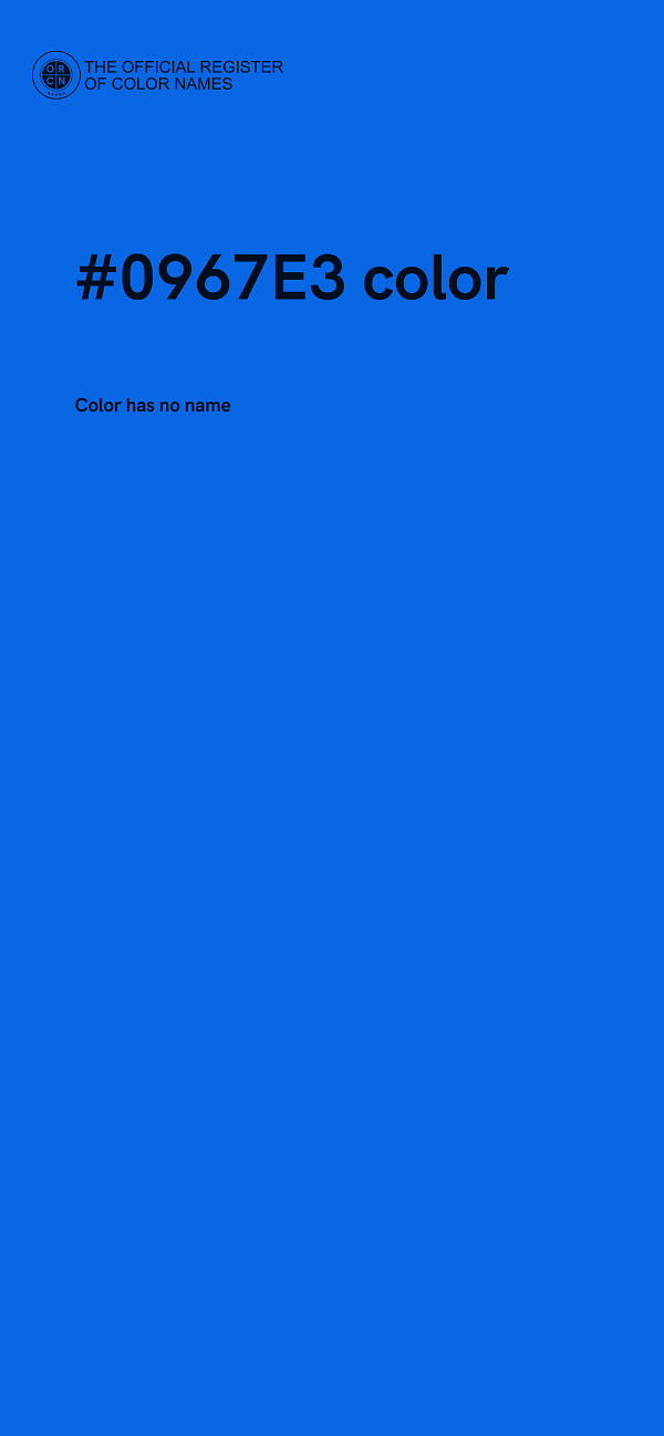 #0967E3 color image