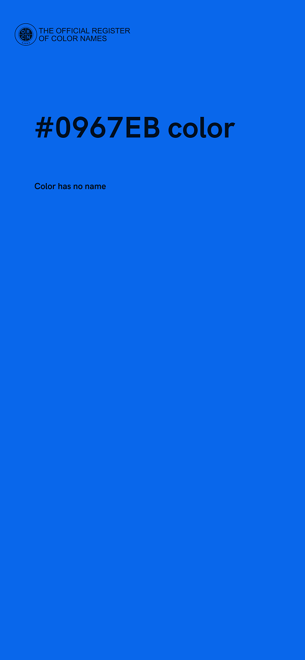 #0967EB color image