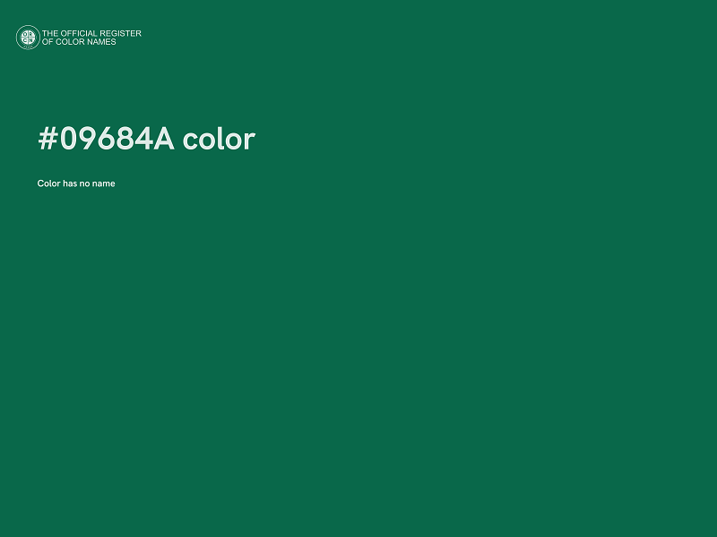 #09684A color image
