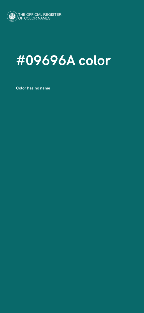 #09696A color image