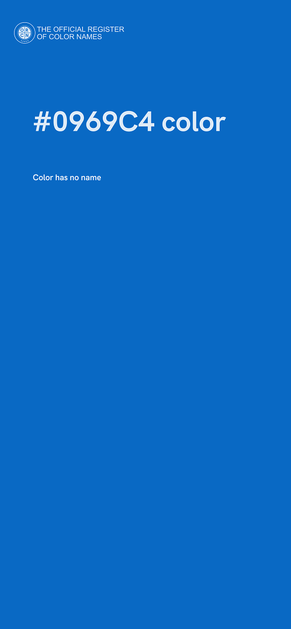 #0969C4 color image