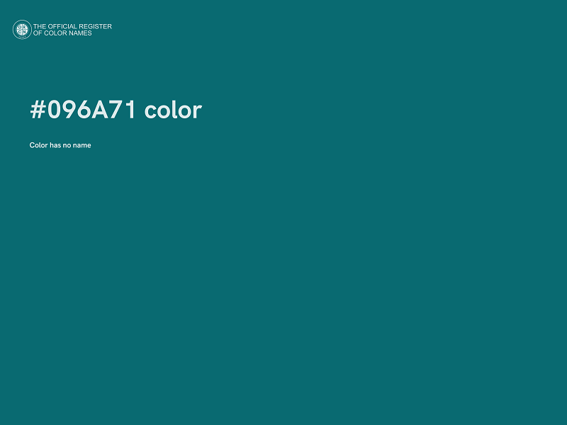 #096A71 color image