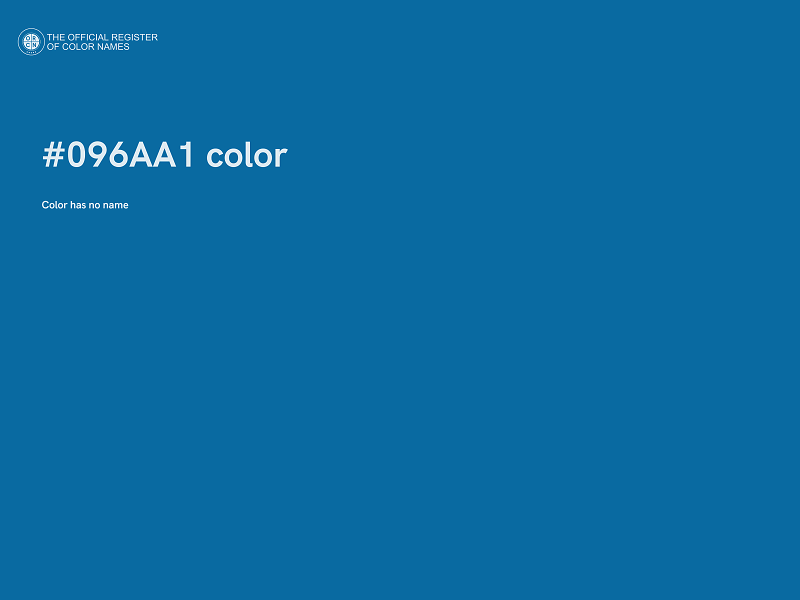 #096AA1 color image