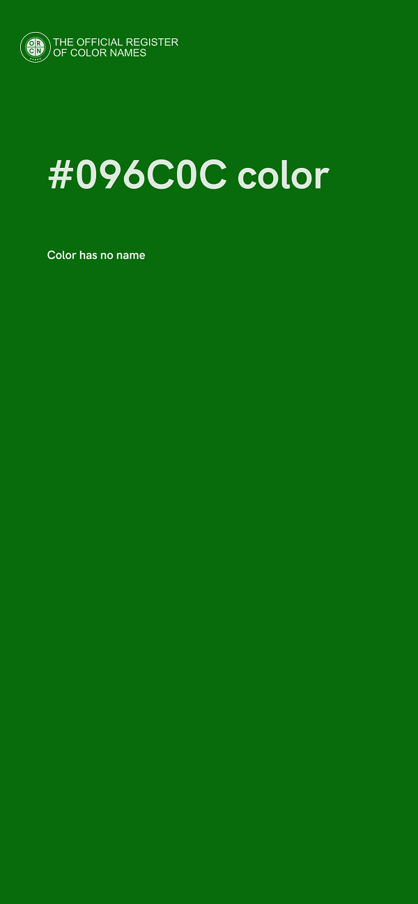 #096C0C color image