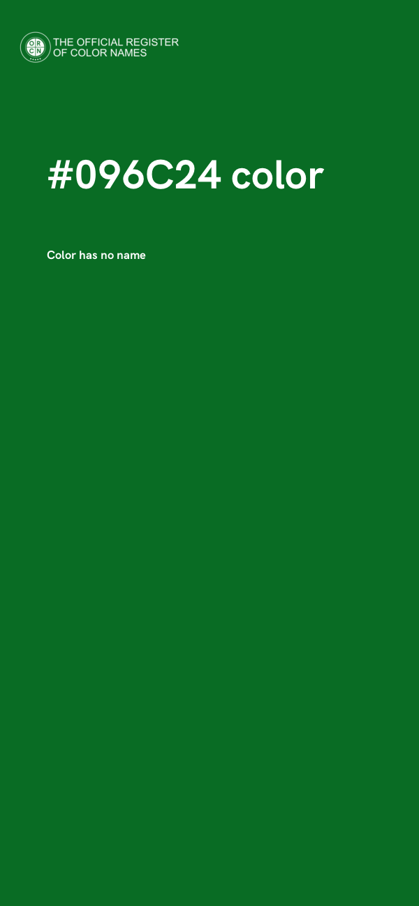 #096C24 color image