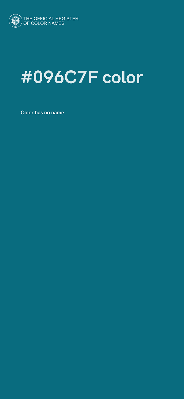#096C7F color image