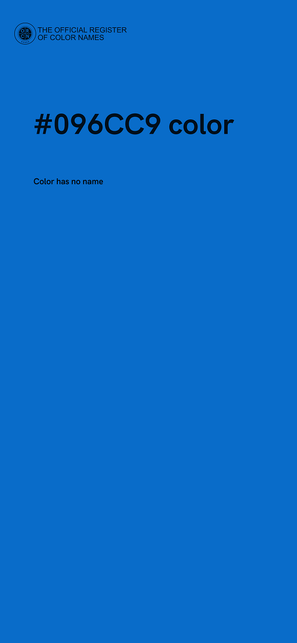 #096CC9 color image