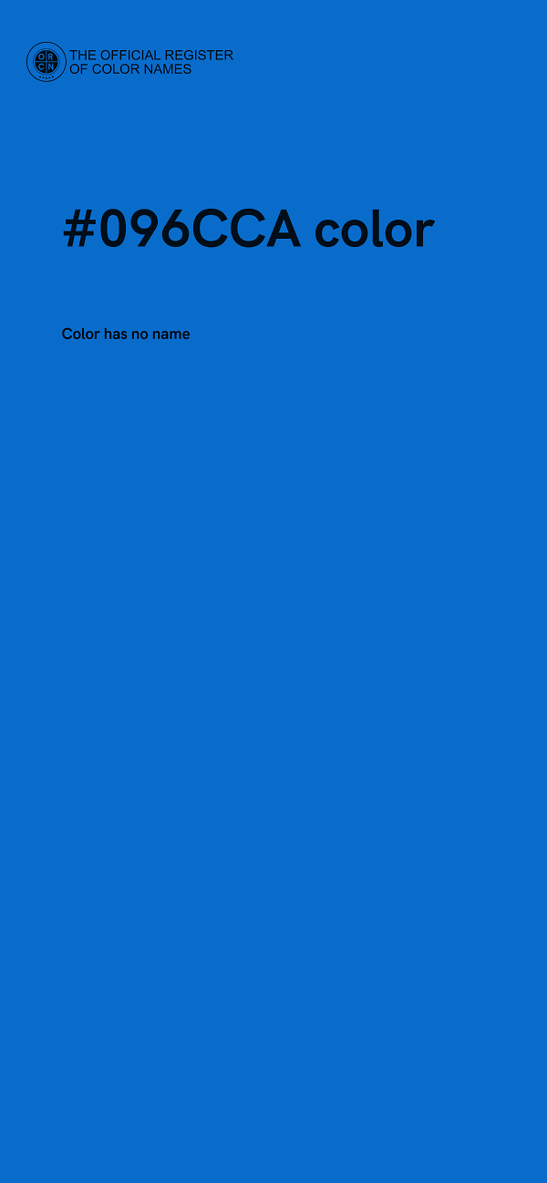 #096CCA color image