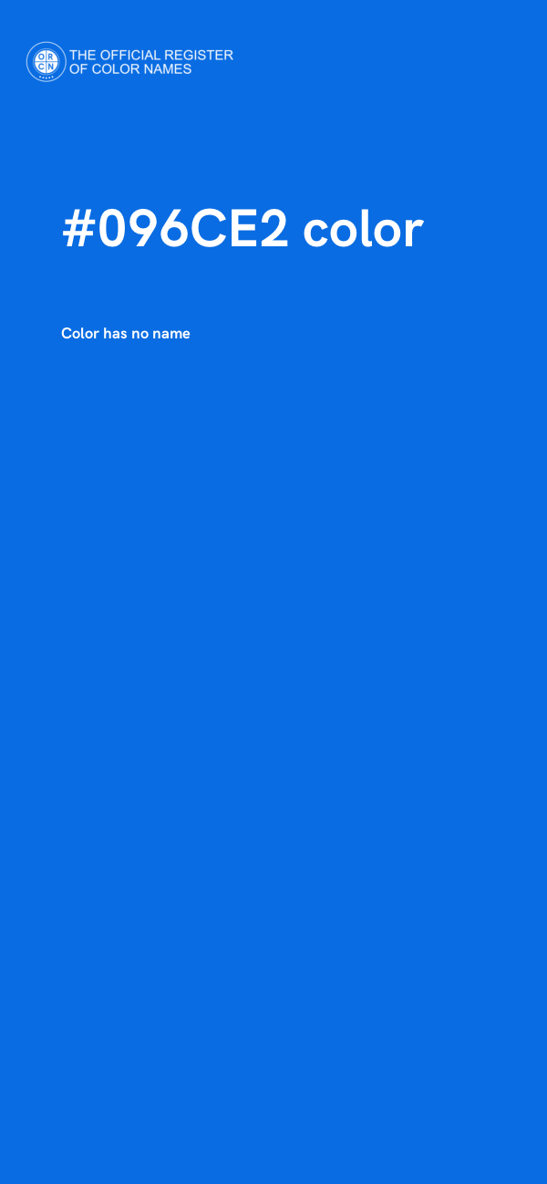 #096CE2 color image