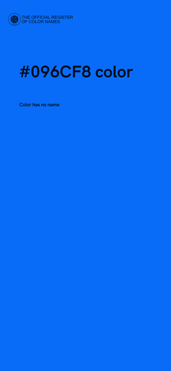#096CF8 color image